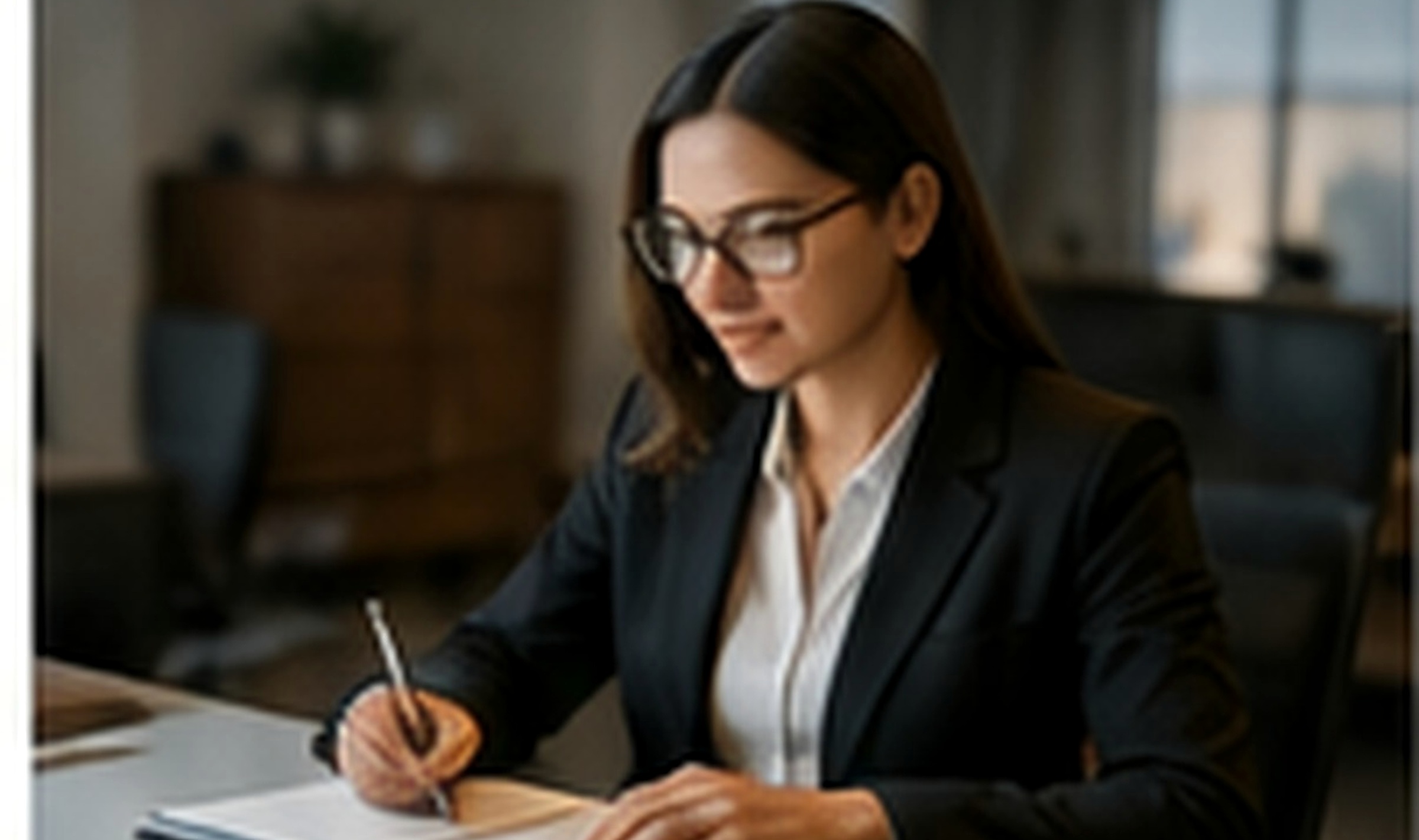 Professional court reporter preparing for legal proceeding work