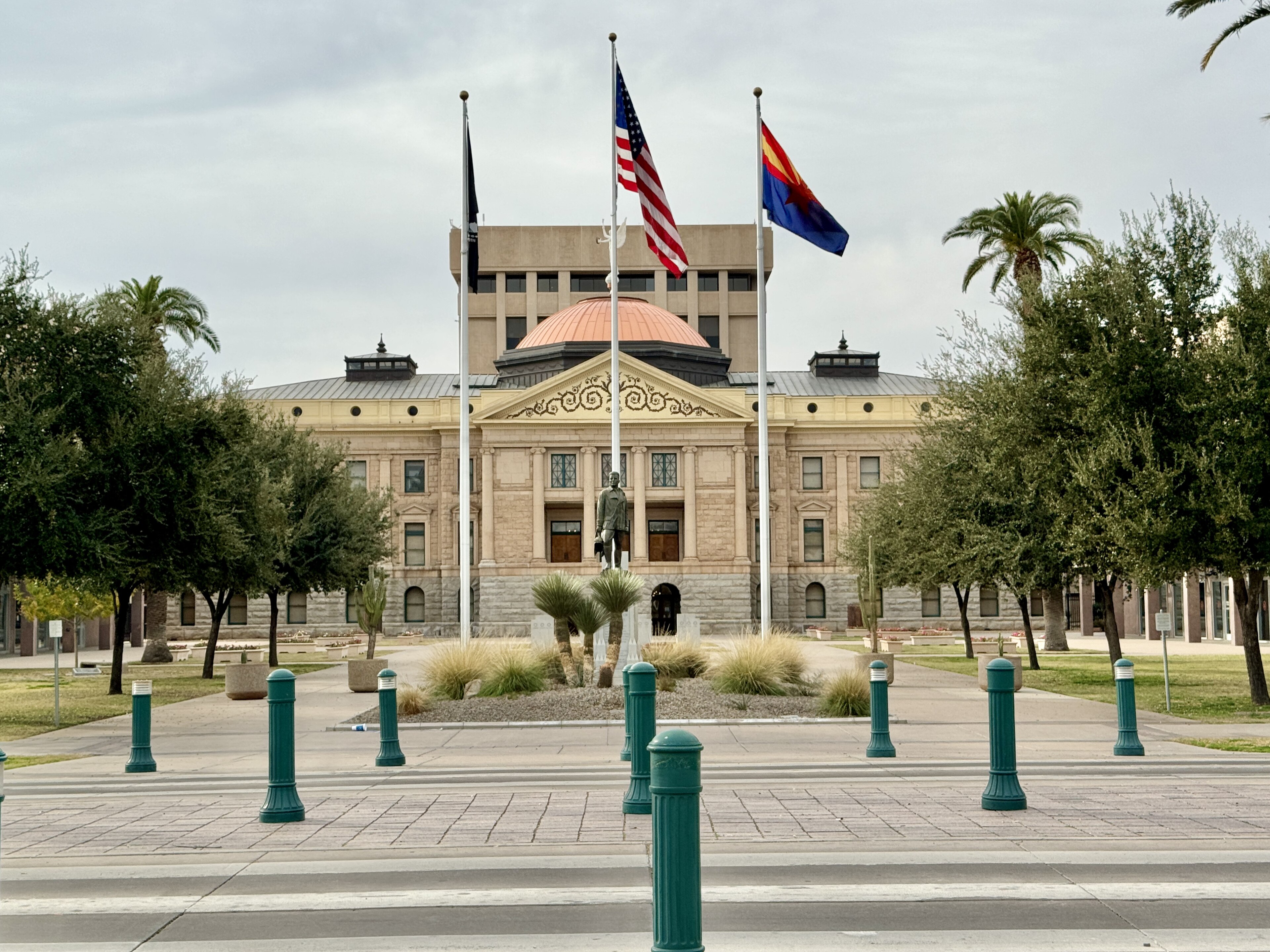 Arizona landmark or civic architecture for statewide court reporting coverage