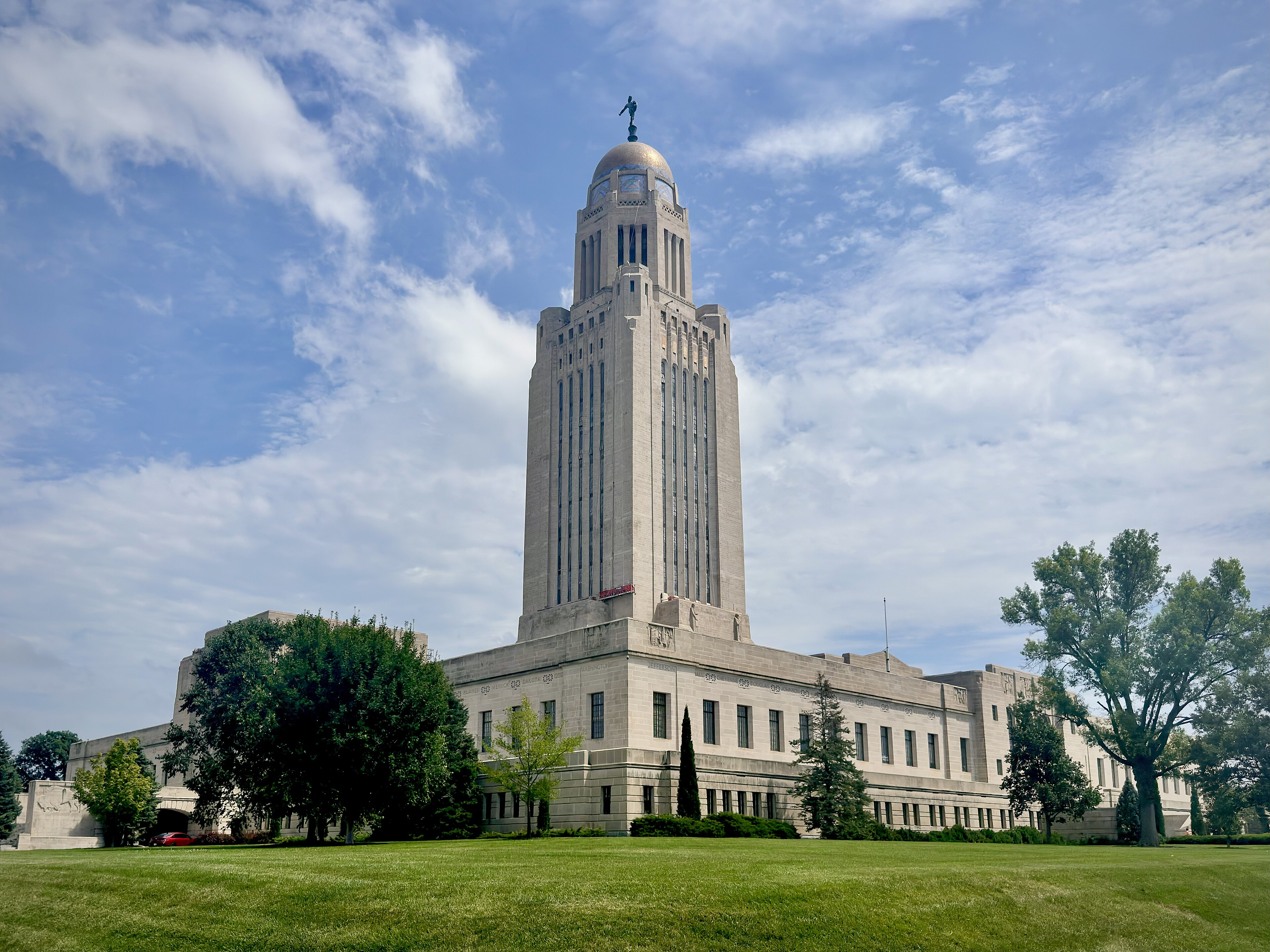 Nebraska landmark or civic architecture for statewide court reporting coverage