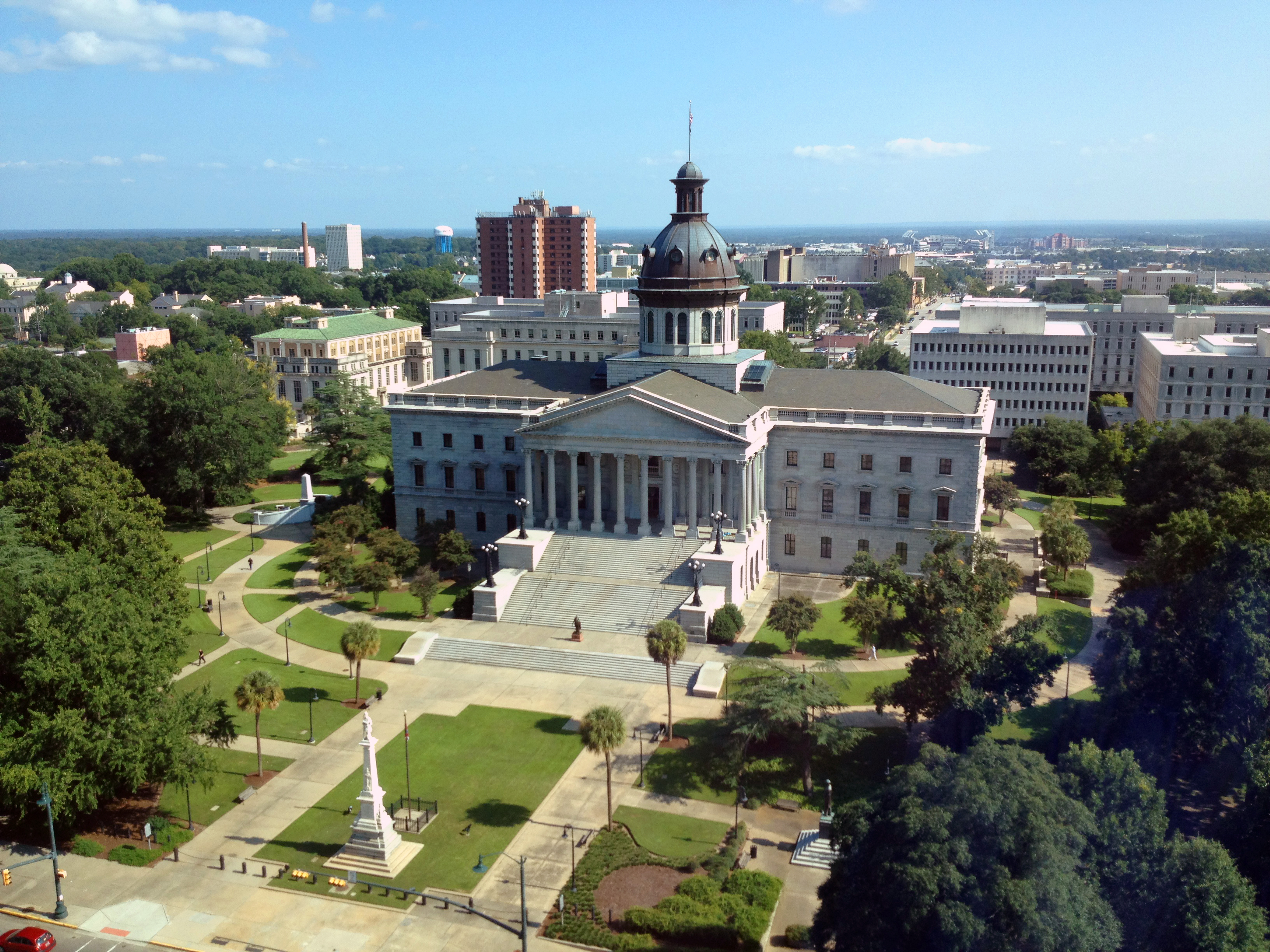 South Carolina landmark or civic architecture for statewide court reporting coverage