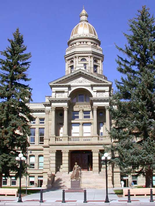 Wyoming landmark or civic architecture for statewide court reporting coverage